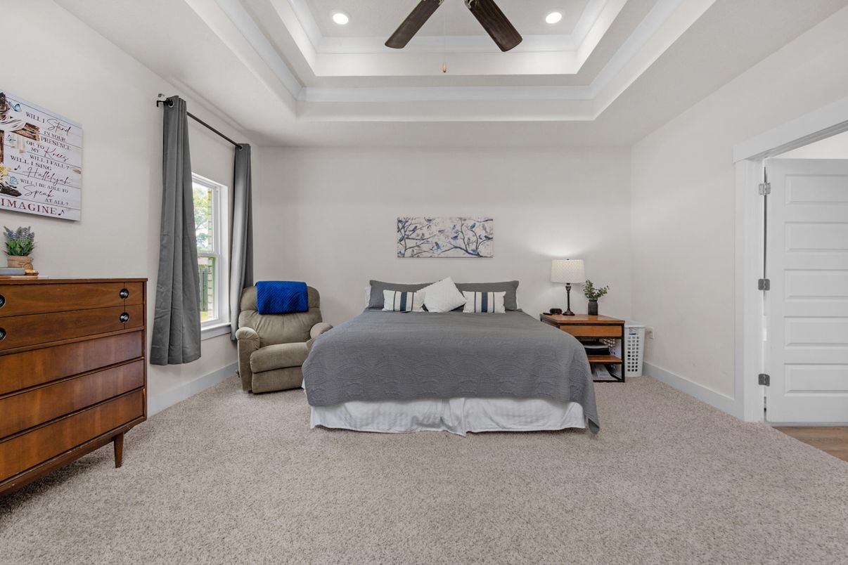 Bedroom, Interior, Recessed Lighting
