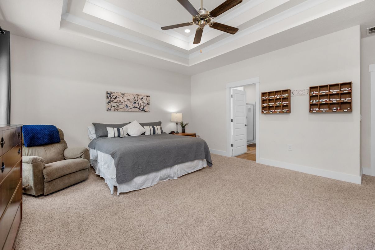 Bedroom, Interior, Recessed Lighting