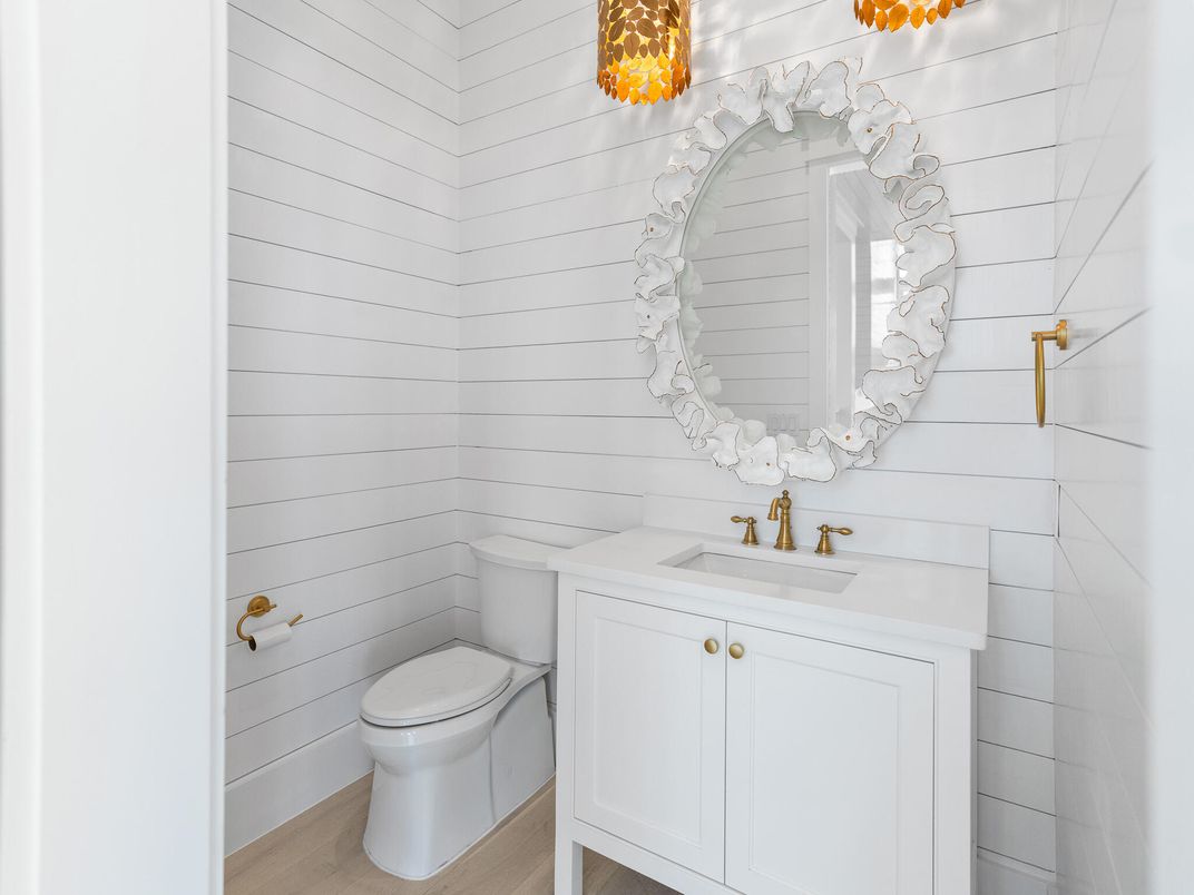 Bathroom, Interior, Wood Texture Flooring