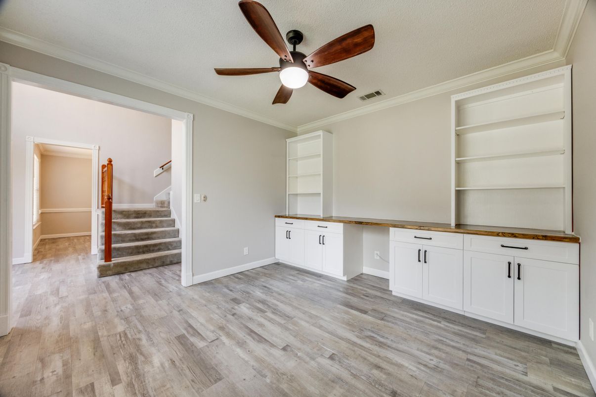 Empty room, Interior, Wood Texture Flooring