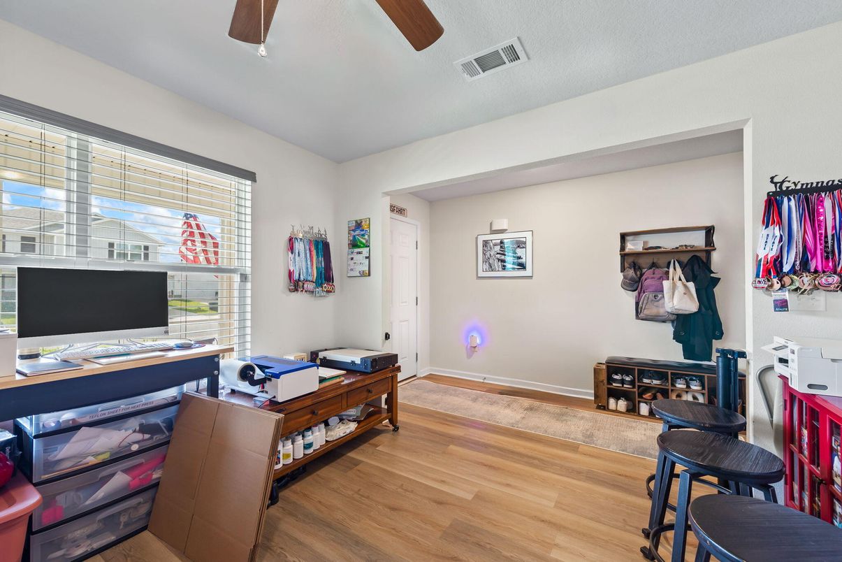 Home Office, Interior, Wood Texture Flooring
