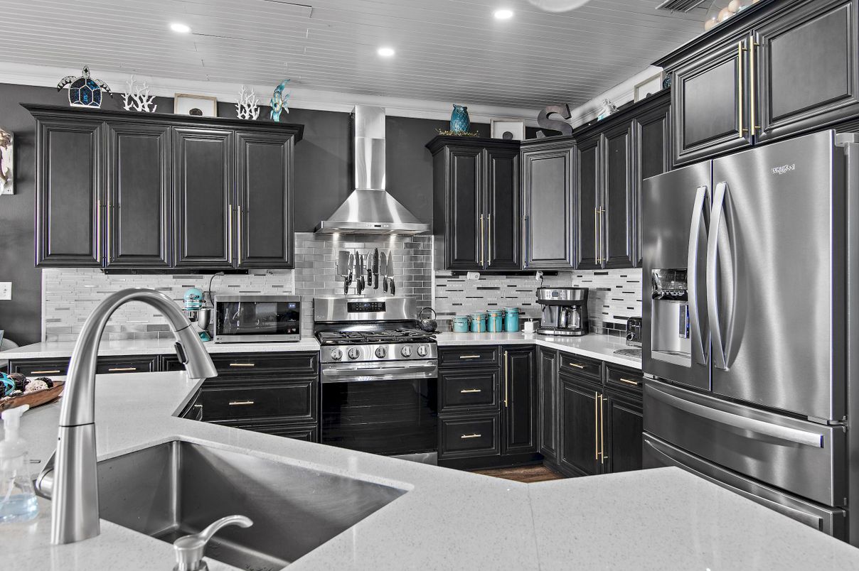 Interior, Kitchen, Recessed Lighting, Stainless Steel Appliances