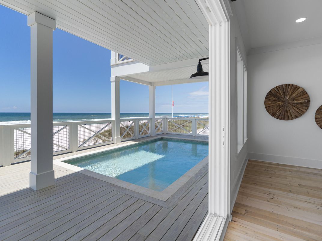 Interior, Pool, Recessed Lighting, Water, Wood Texture Flooring