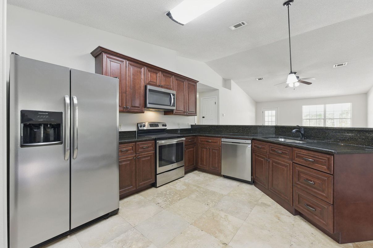 Interior, Kitchen, Recessed Lighting, Stainless Steel Appliances