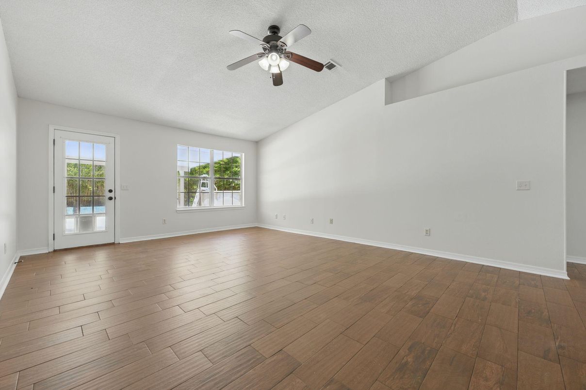 Empty room, Interior, Wood Texture Flooring