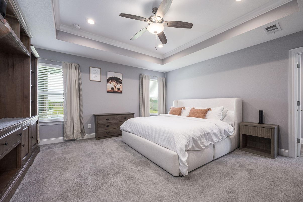 Bedroom, Interior, Recessed Lighting