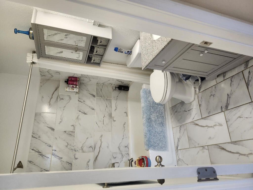 Bathroom, Interior, Marble Walls