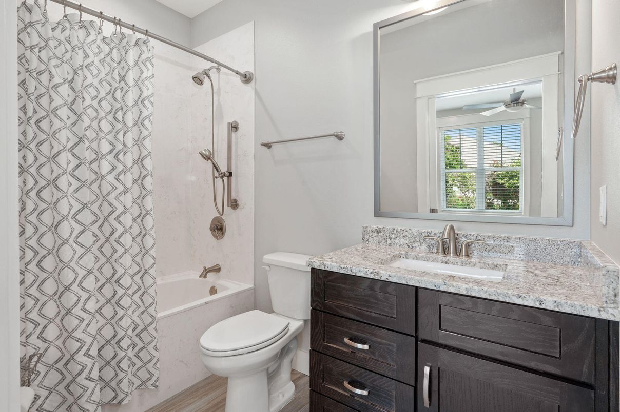 Bathroom, Interior, Wood Texture Flooring