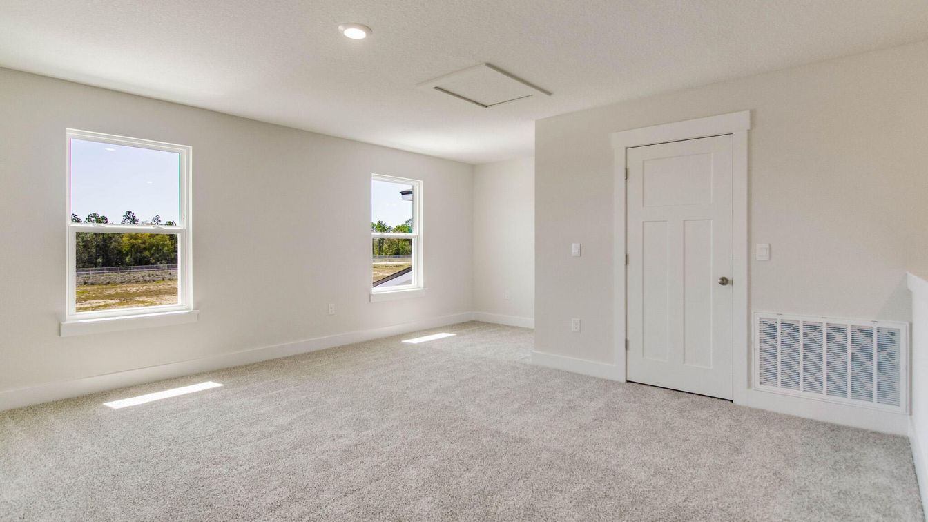 Empty room, Interior, Recessed Lighting