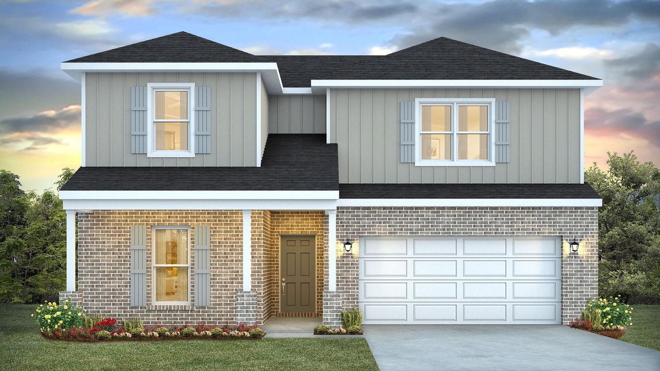 Attached, Exterior, Facade, Brick Facade, Brick Traditional