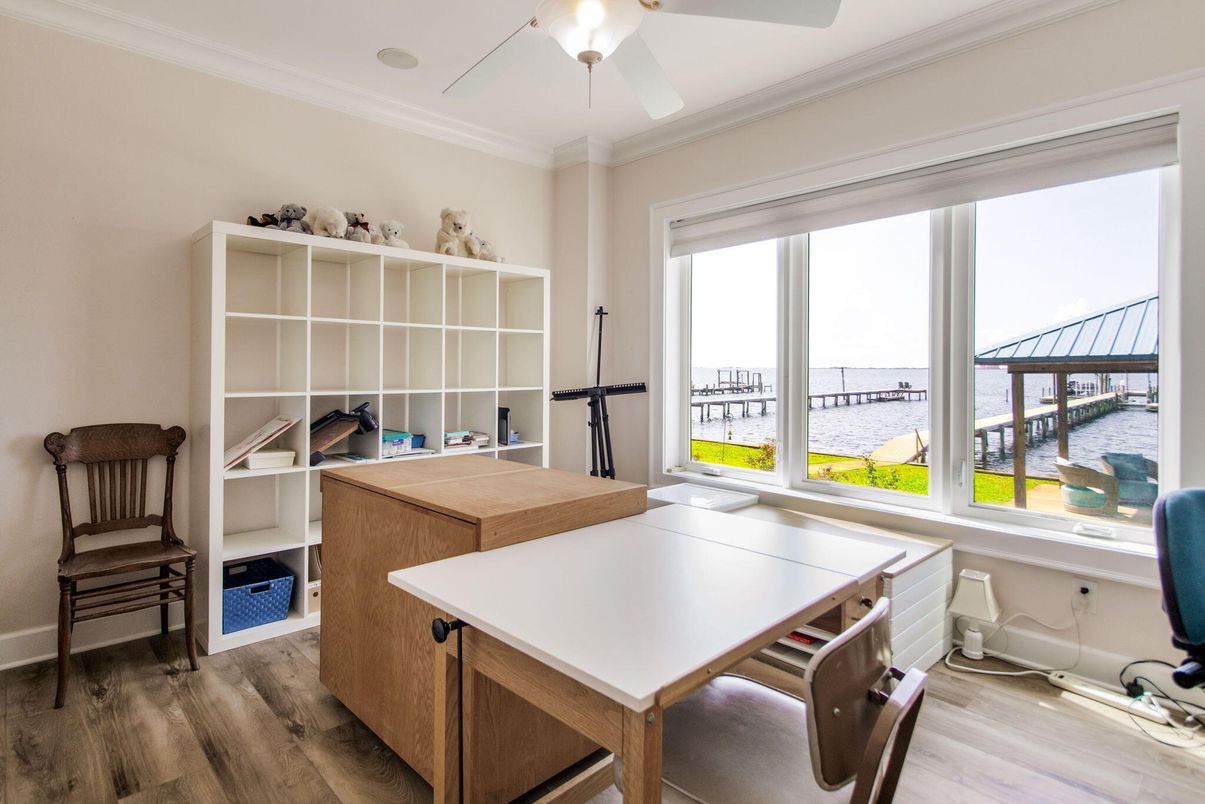 Home Office, Interior, Water, Wood Texture Flooring