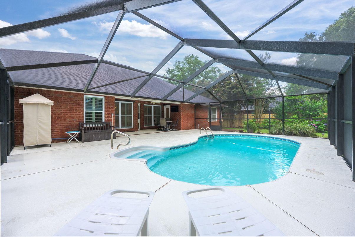 Glass Ceilings, Interior, Pool, Stone Walls, Sun Room