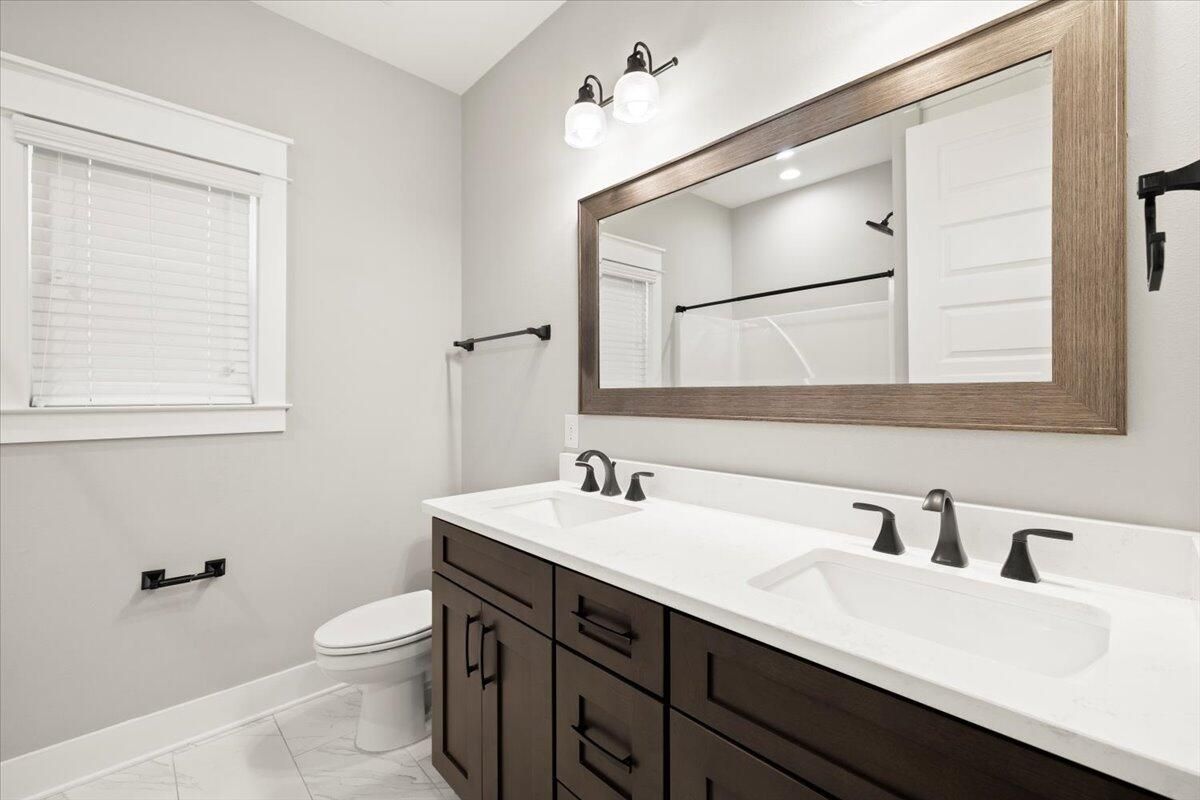 Bathroom, Dual Sink Vanities, Interior, Marble