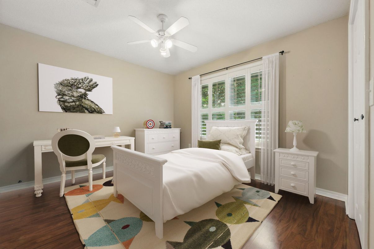 Bedroom, Home Office, Interior, Wood Texture Flooring