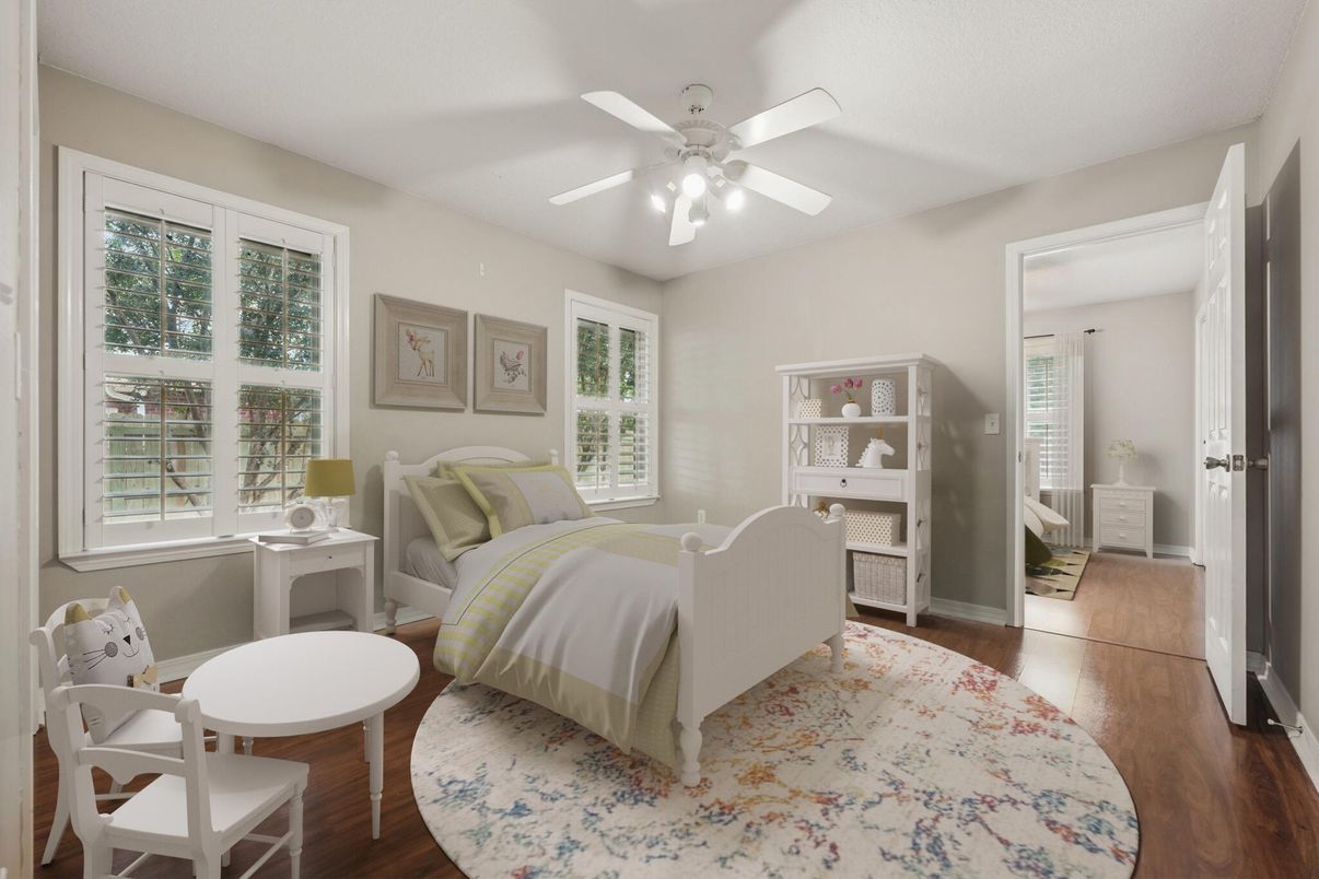 Bedroom, Interior, Wood Texture Flooring