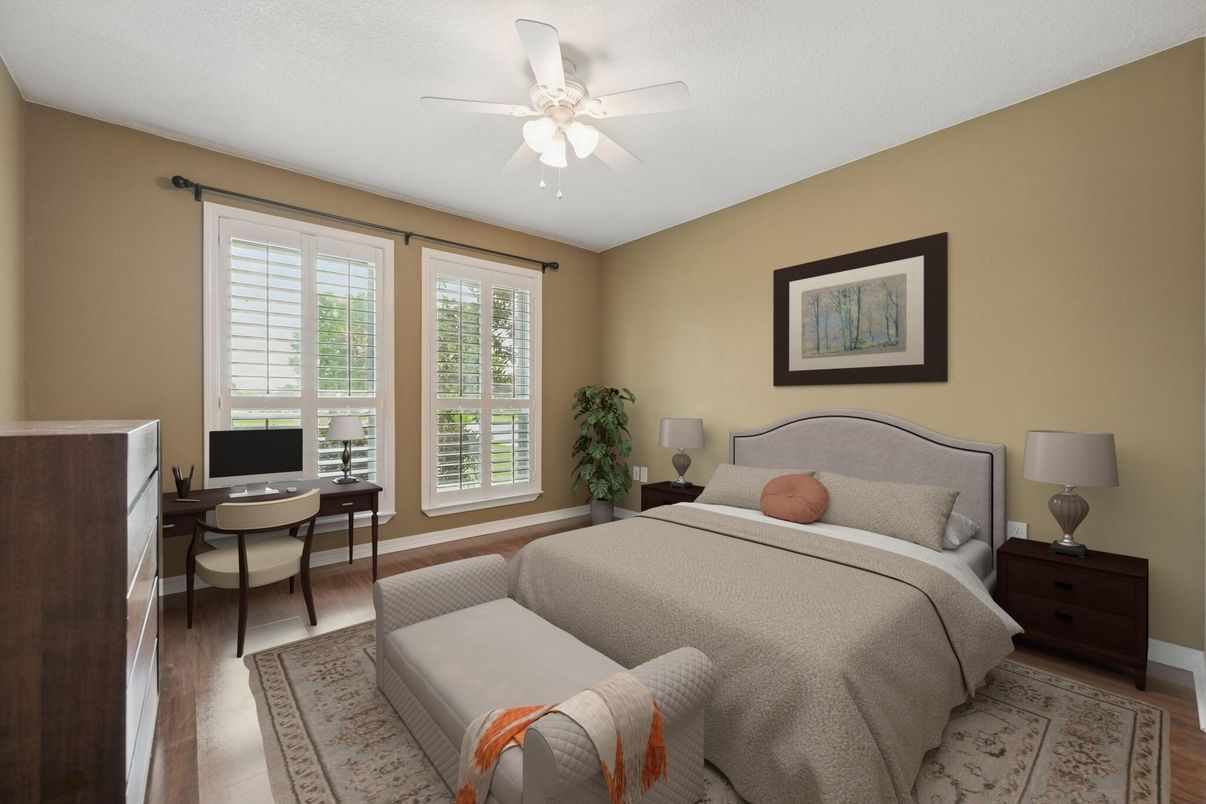 Bedroom, Home Office, Interior, Wood Texture Flooring