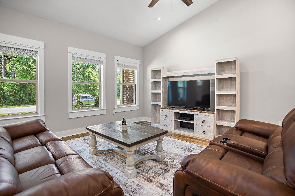 Home Theatre Room, Interior, Living room, Recessed Lighting, Wood Texture Flooring