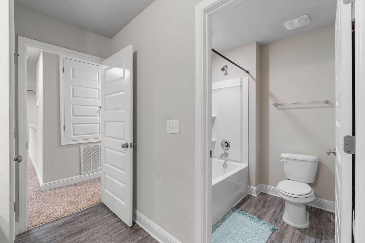 Bathroom, Interior, Wood Texture Flooring