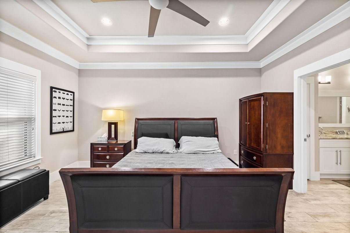 Bedroom, Interior, Recessed Lighting