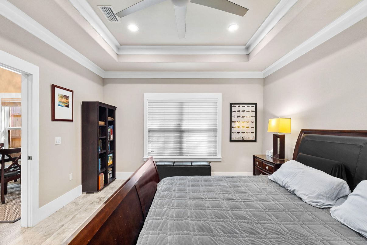 Bedroom, Interior, Recessed Lighting