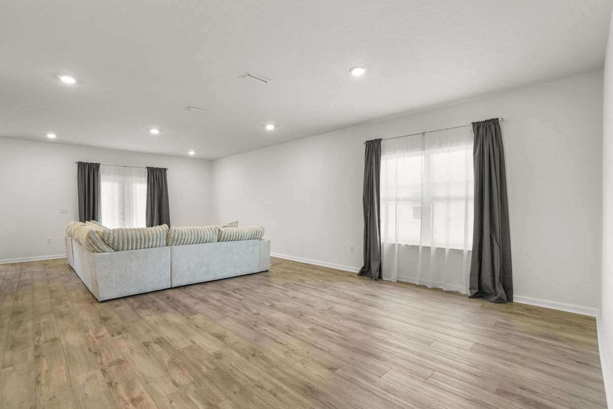 Interior, Recessed Lighting, Wood Texture Flooring