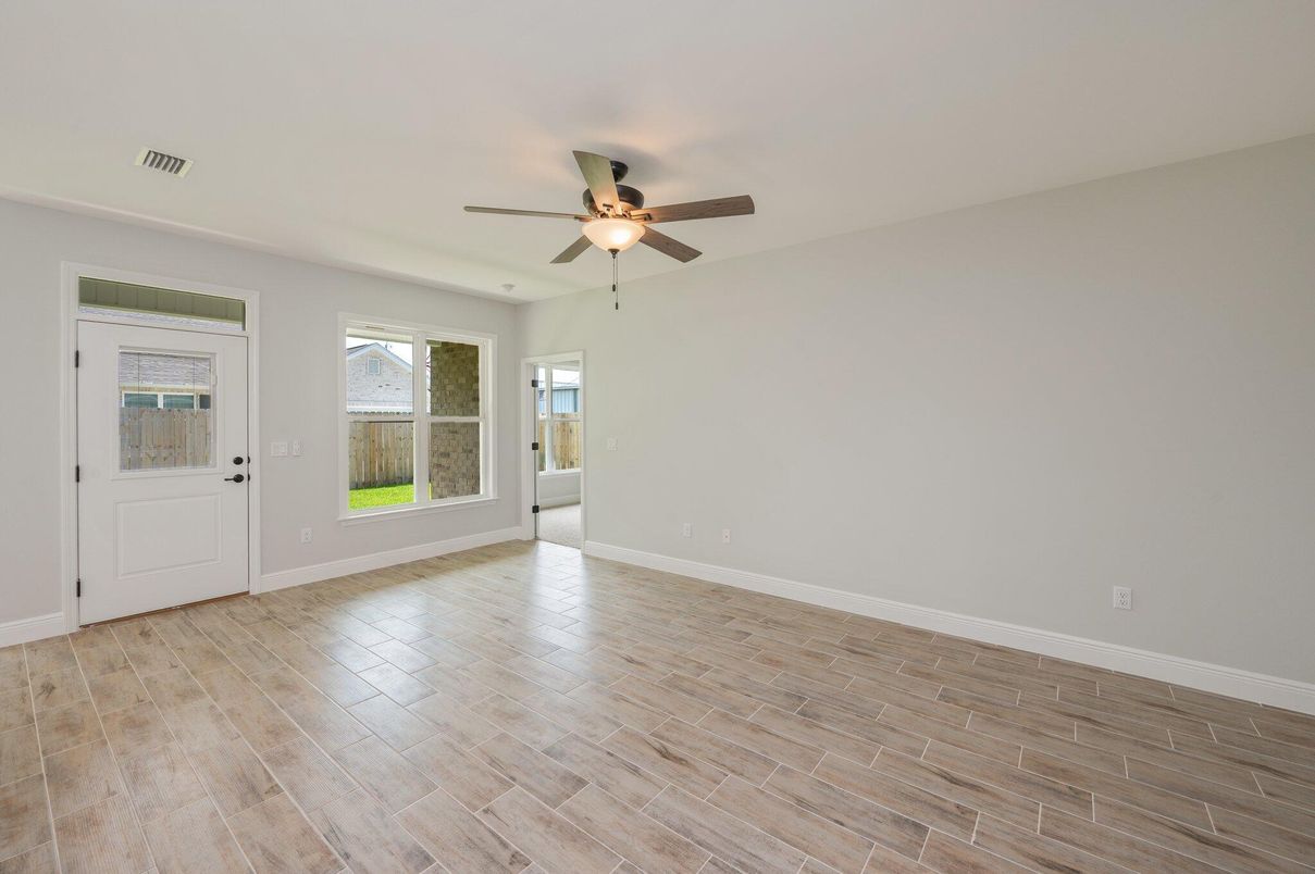 Empty room, Interior, Wood Texture Flooring