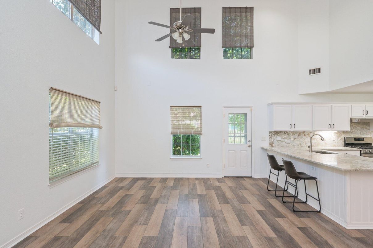 Interior, Kitchen, Wood Texture Flooring