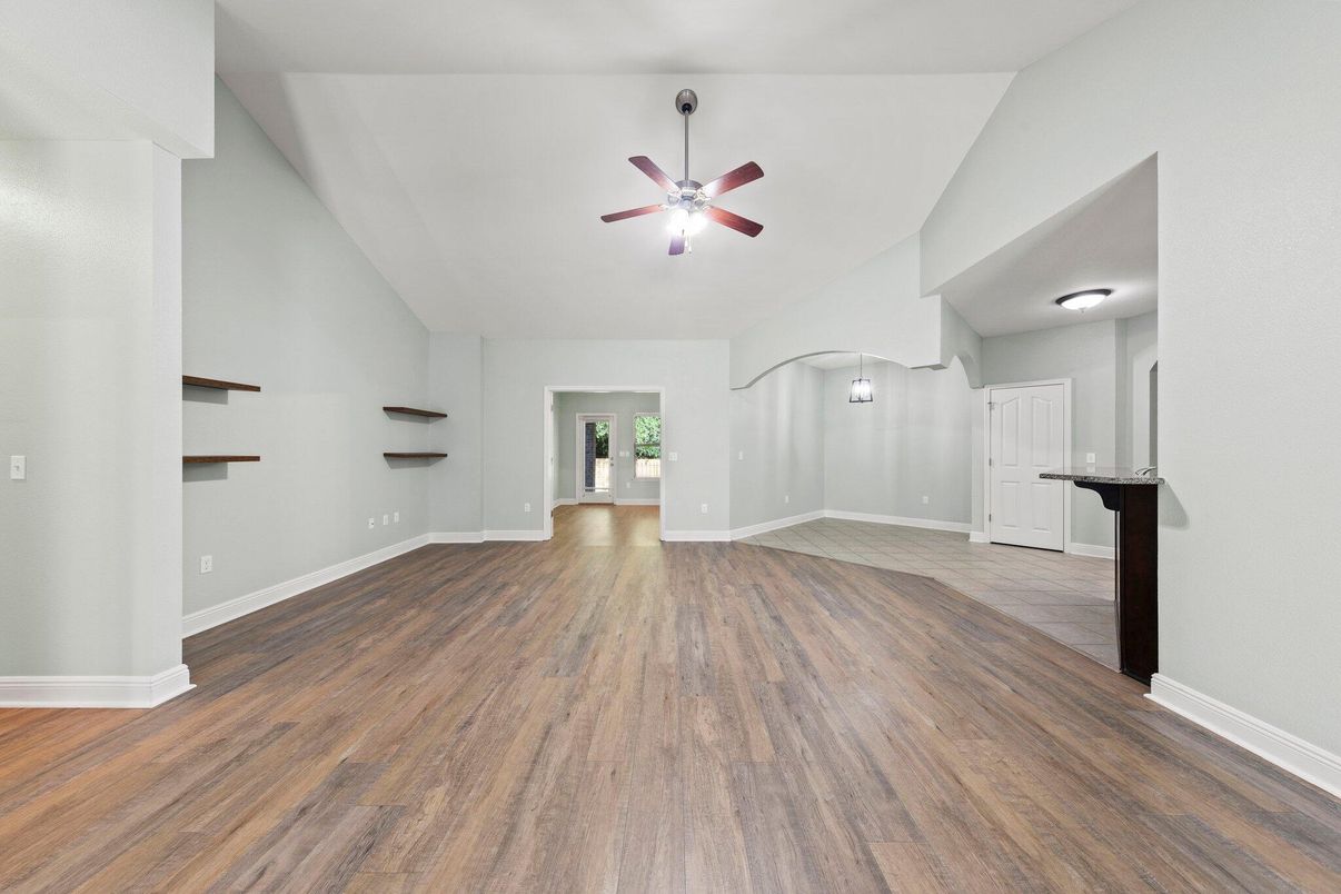 Empty room, Interior, Wood Texture Flooring