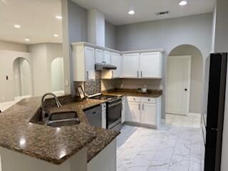 Interior, Kitchen, Marble, Recessed Lighting