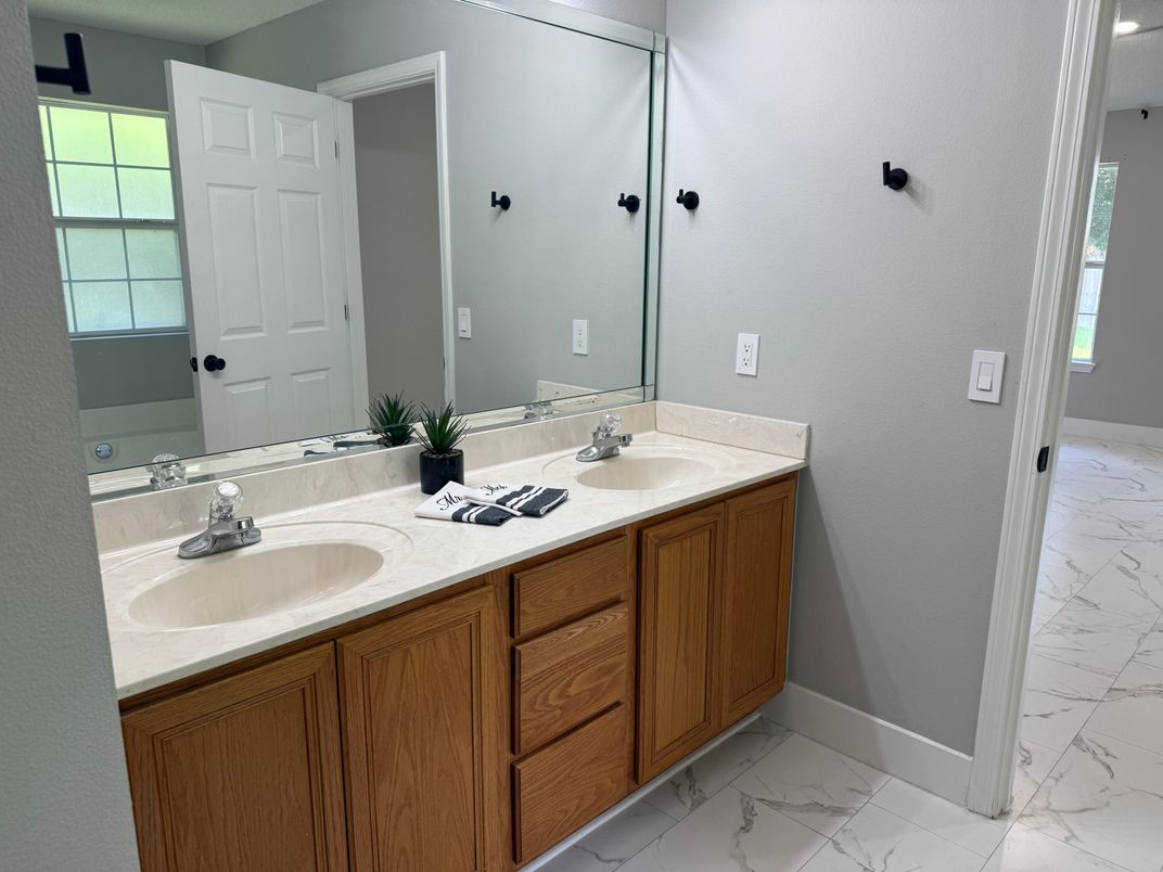 Bathroom, Dual Sink Vanities, Interior, Marble