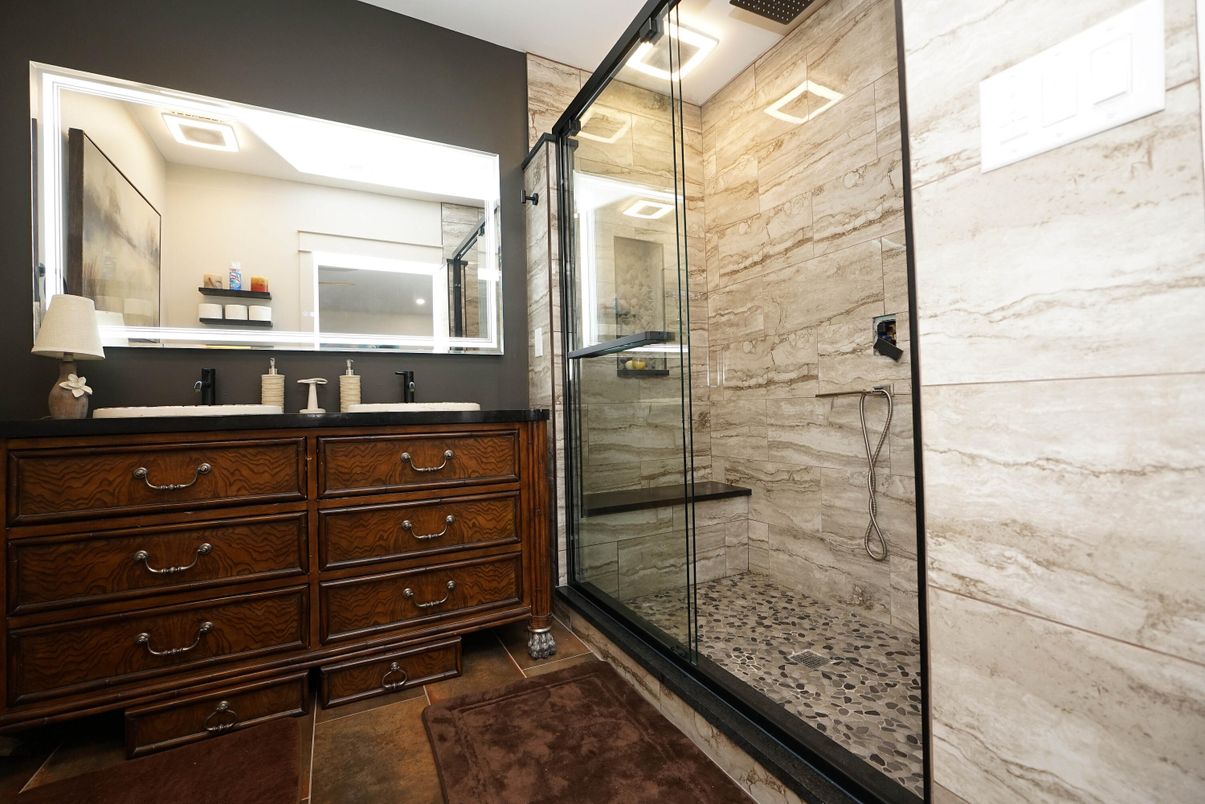 Bathroom, Glass Shower, Interior