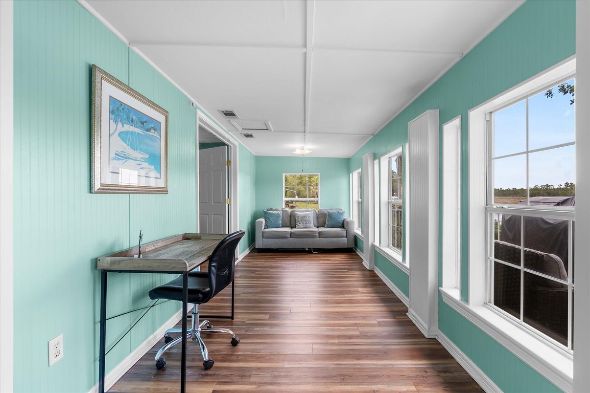 Home Office, Interior, Wood Texture Flooring
