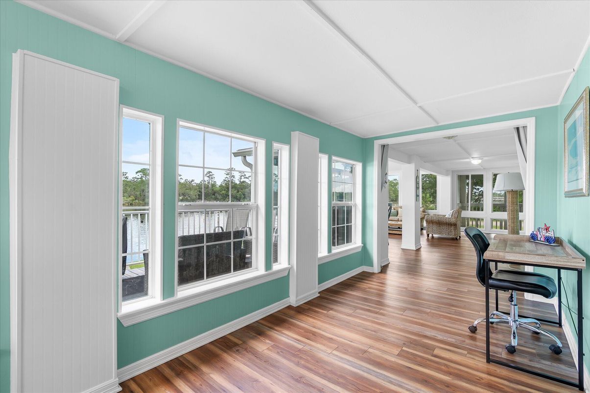 Home Office, Interior, Wood Texture Flooring