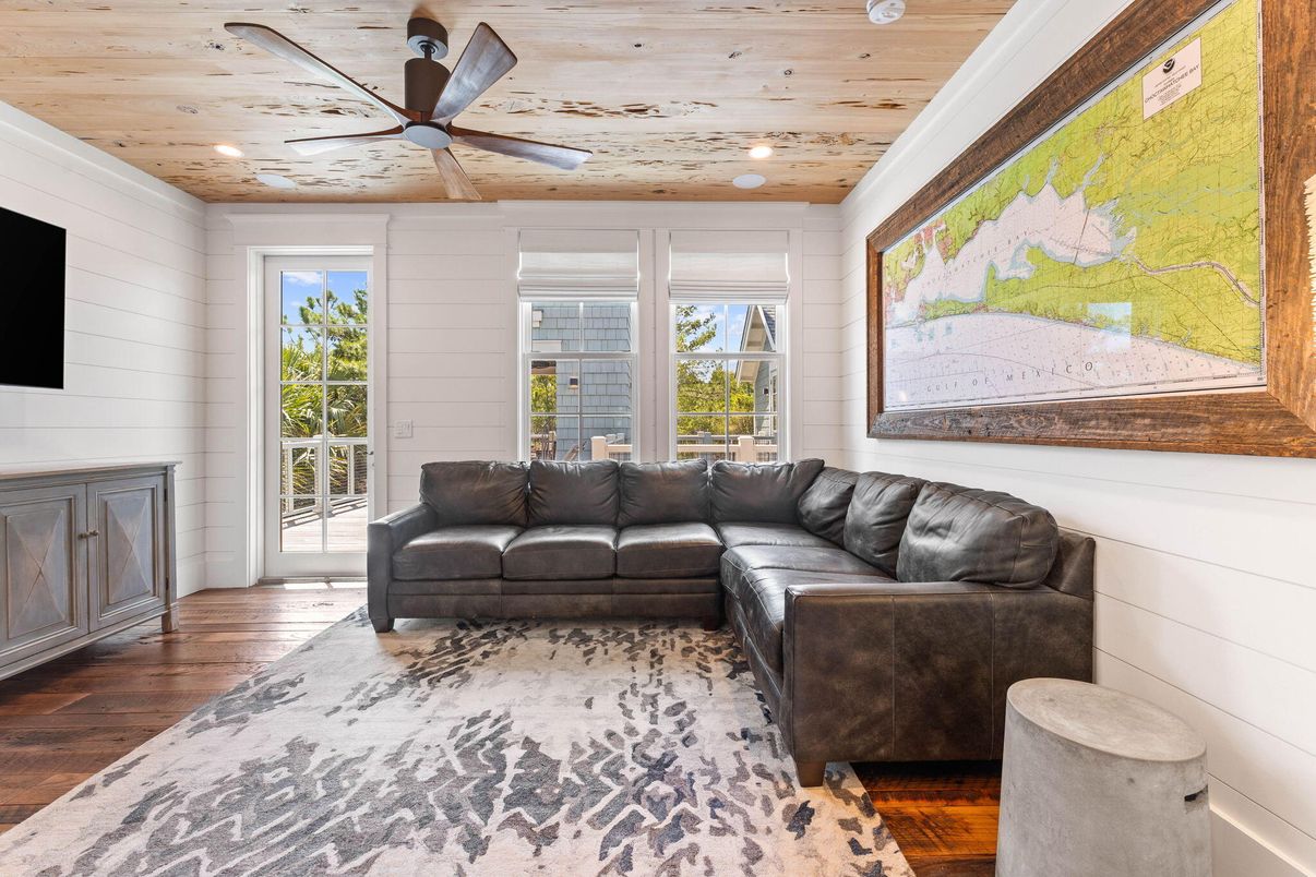 Interior, Living room, Recessed Lighting, Wooden Ceilings, Wood Texture Flooring