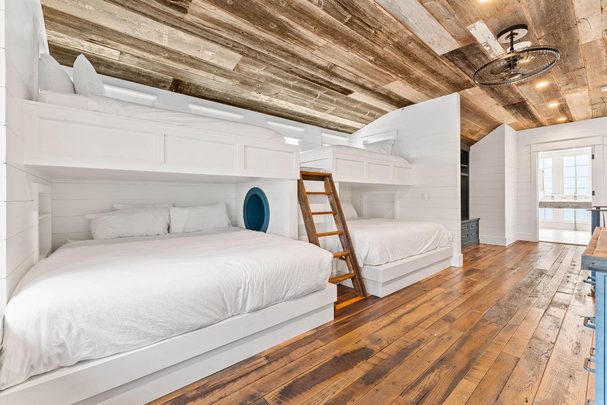 Bedroom, Interior, Wooden Ceilings, Wood Texture Flooring