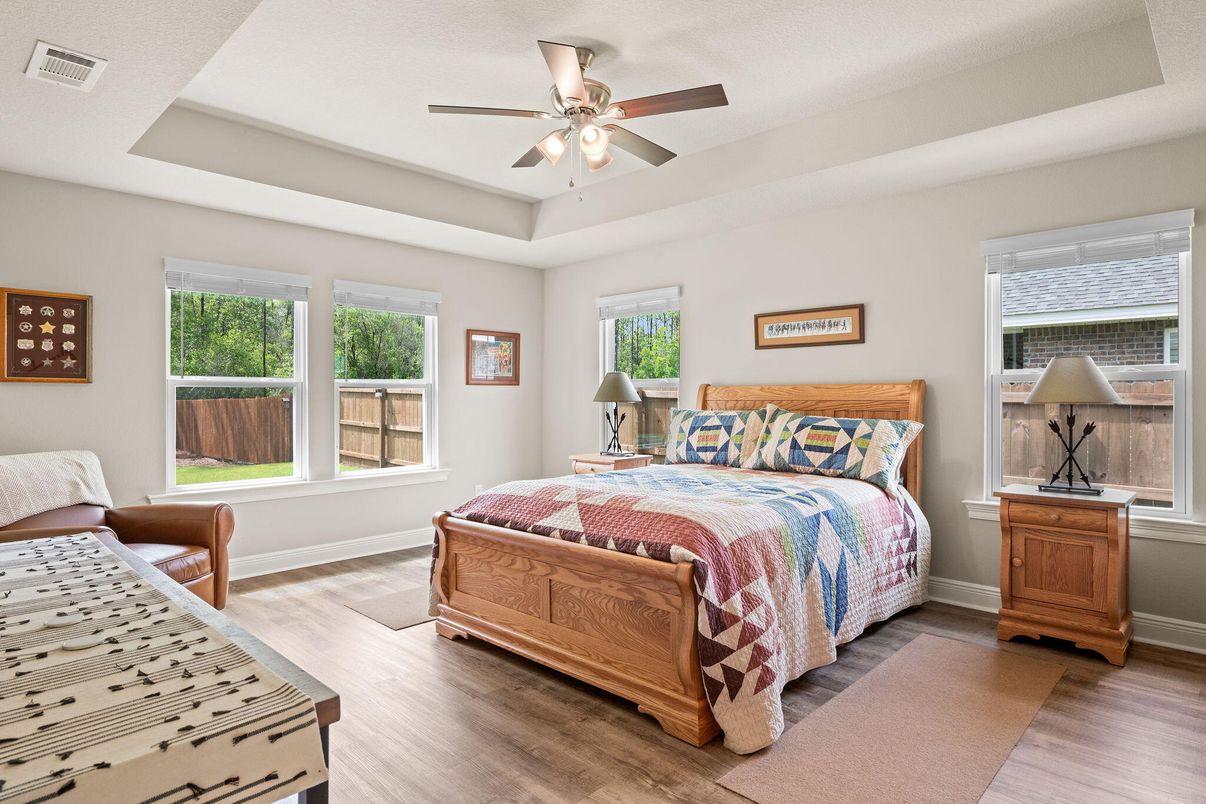 Bedroom, Interior, Wood Texture Flooring