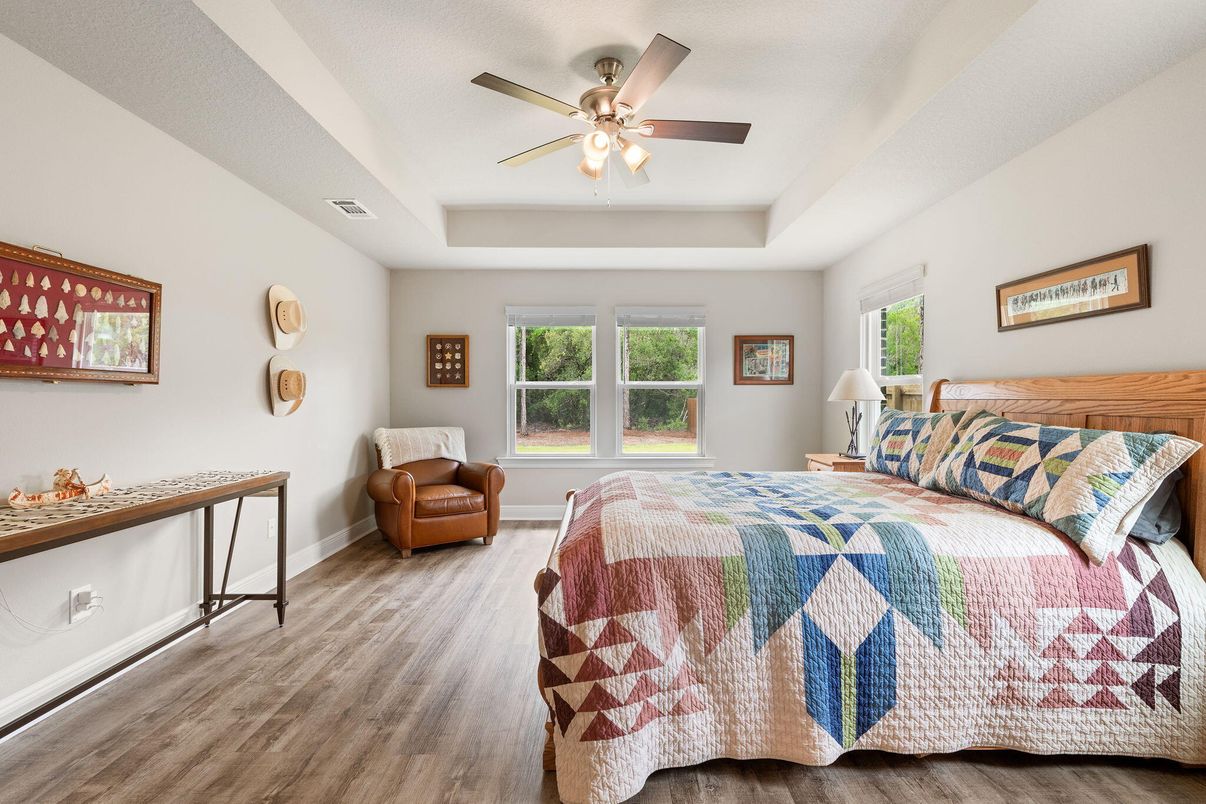 Bedroom, Interior, Wood Texture Flooring