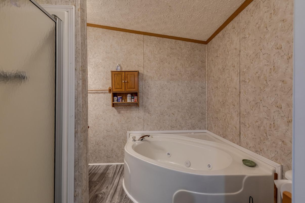Bathroom, Free Standing Baths, Interior, Wood Texture Flooring