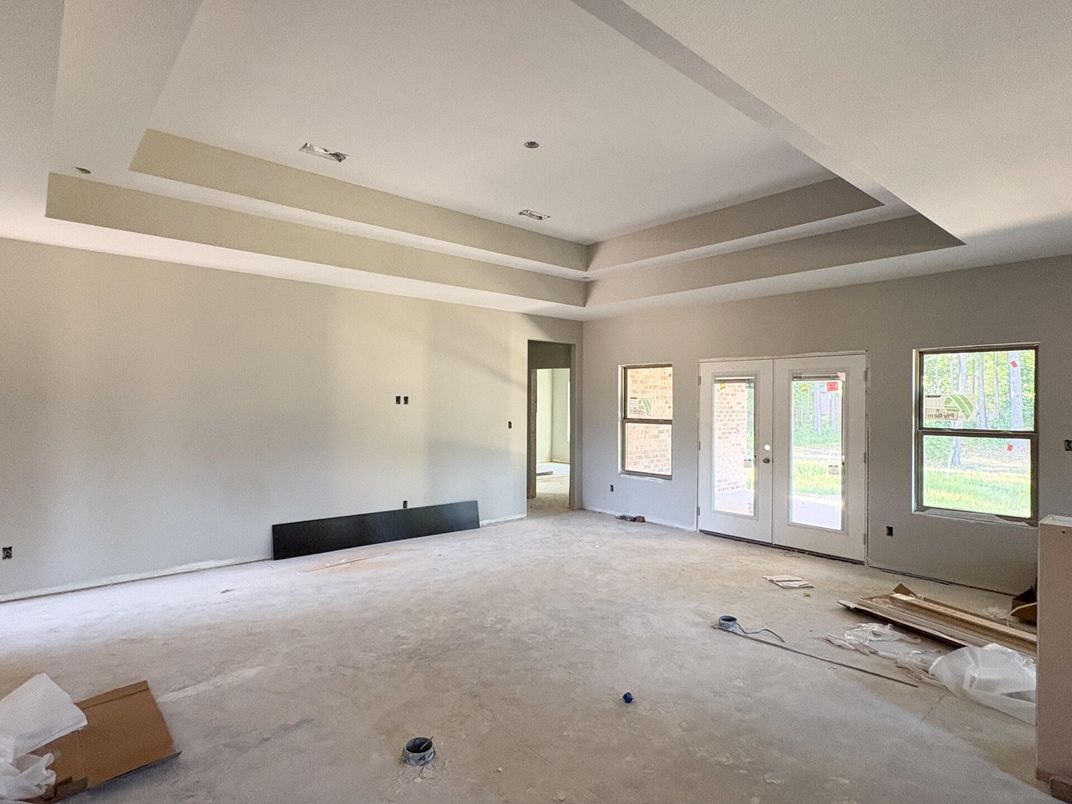 Empty room, Interior, Recessed Lighting
