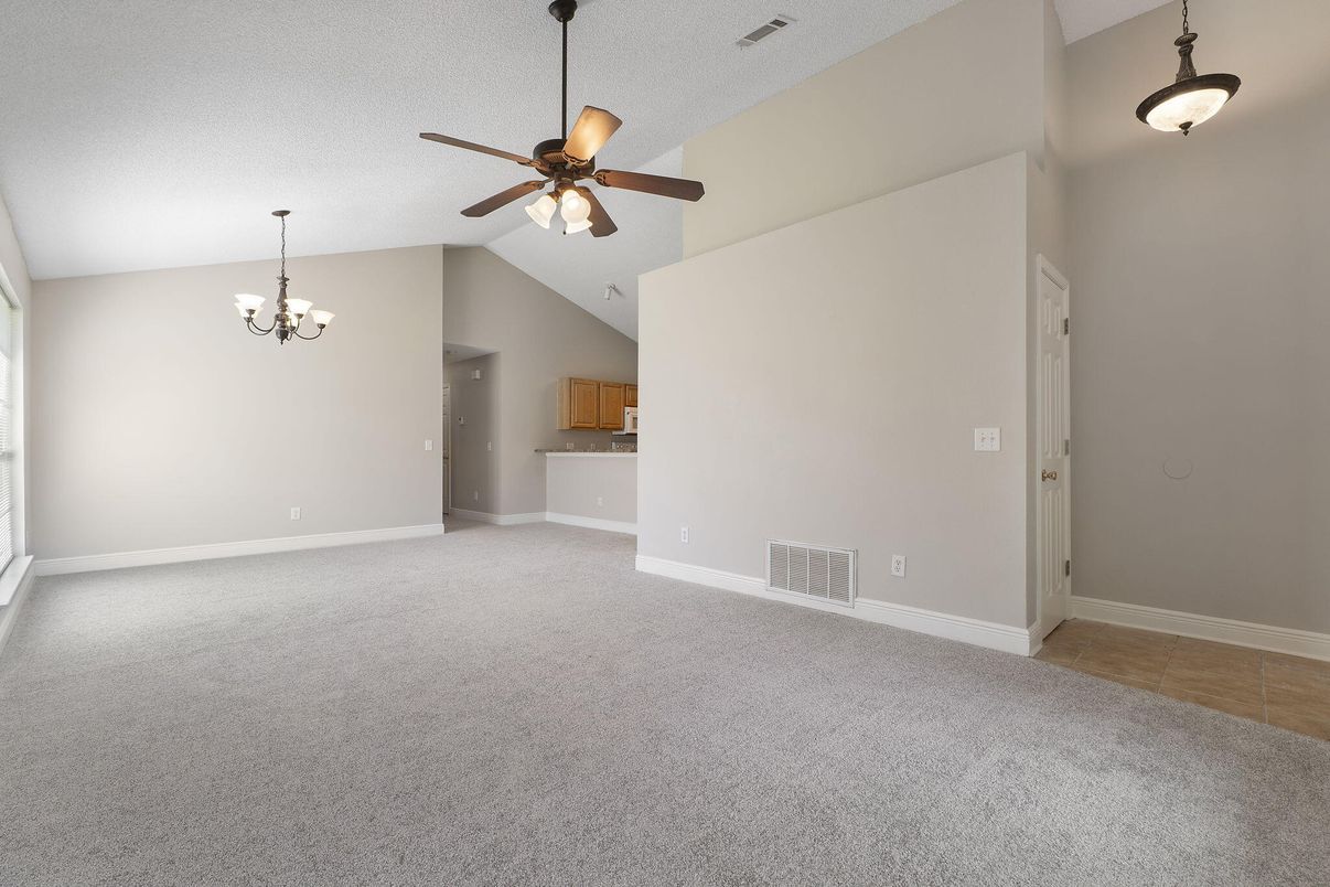 Chandelier, Empty room, Interior