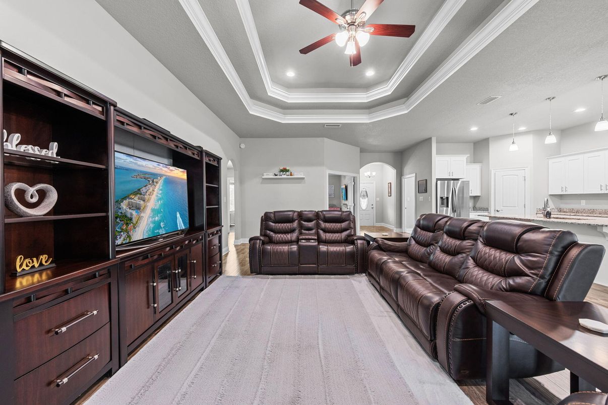 Interior, Kitchen, Living room, Pendant Lights, Recessed Lighting