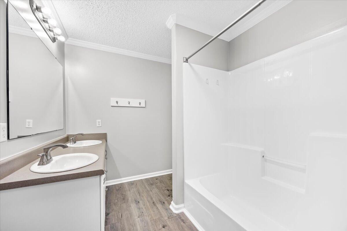 Bathroom, Interior, Wood Texture Flooring