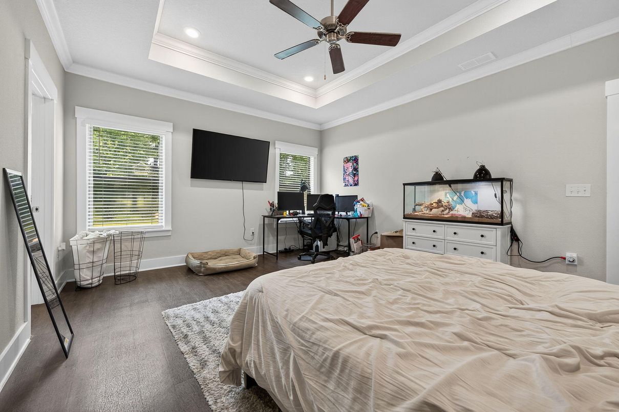 Bedroom, Home Office, Interior, Recessed Lighting