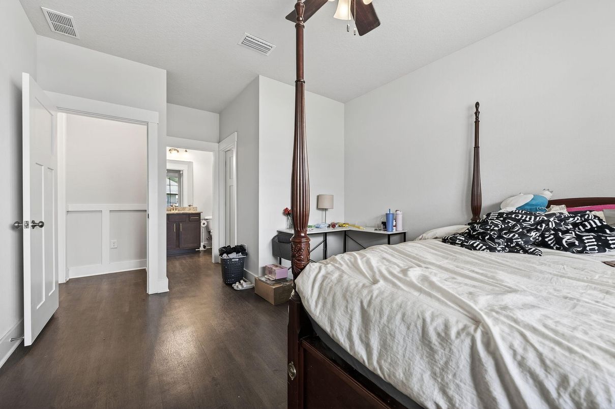 Bedroom, Interior, Wood Texture Flooring