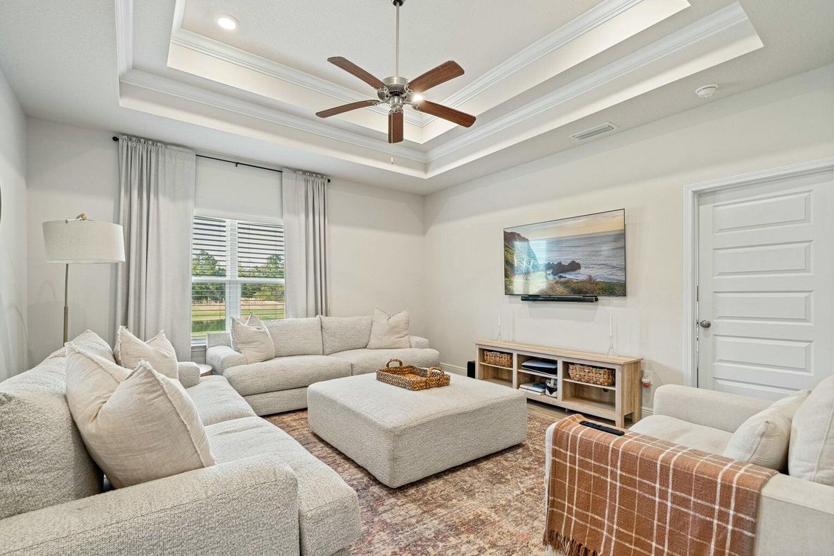Interior, Living room, Recessed Lighting