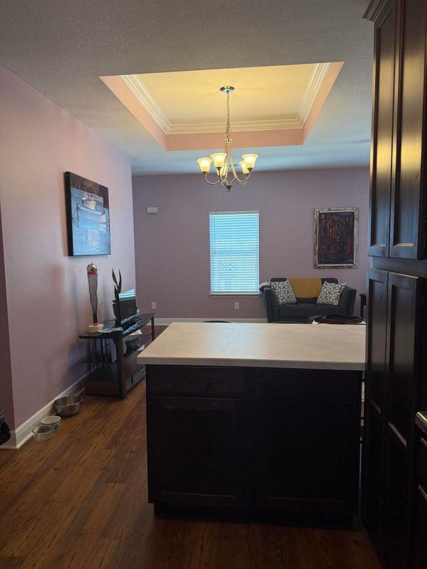 Chandelier, Interior, Wood Texture Flooring