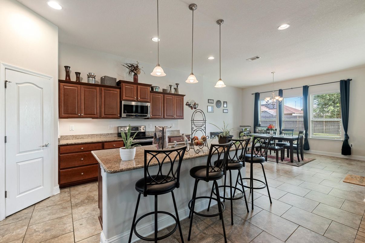 Dining room, Interior, Kitchen, Pendant Lights, Recessed Lighting