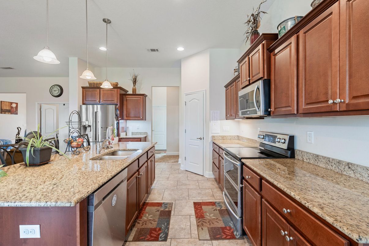 Interior, Kitchen, Pendant Lights, Recessed Lighting, Stainless Steel Appliances