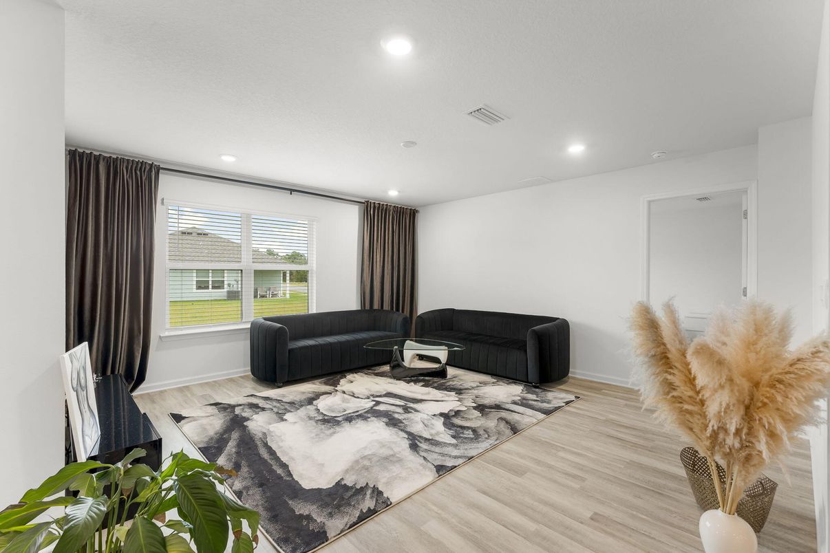 Interior, Recessed Lighting, Wood Texture Flooring