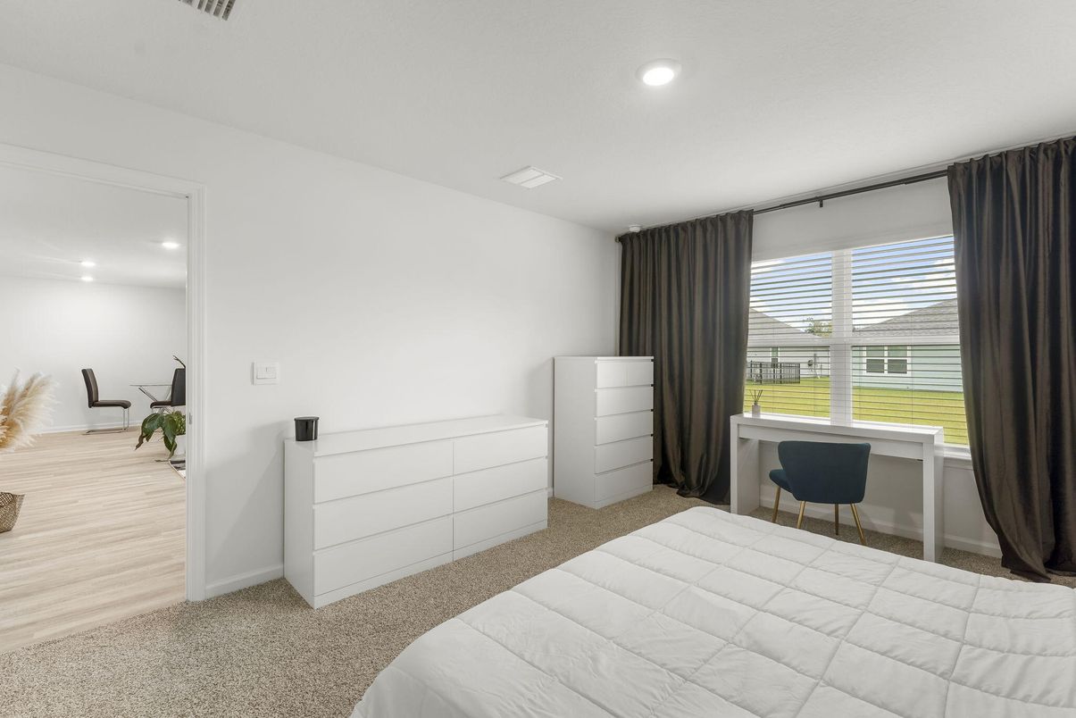 Bedroom, Home Office, Interior, Recessed Lighting